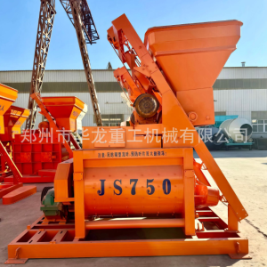JS1000型混凝土强制搅拌机 水泥砂浆全自动双卧轴小型商混搅拌站